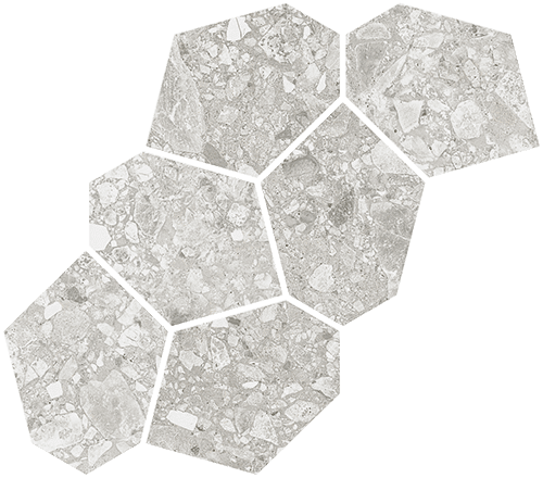 Mosaico Aymaras Gris 24,2x39,5